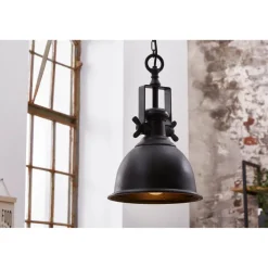 Sale Invicta Pendelleuchte Industrial Metall schwarz Industriestil