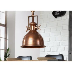 Sale Invicta Pendelleuchte Industrial Kupfer meliert
