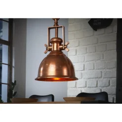 Sale Invicta Pendelleuchte Industrial Kupfer meliert