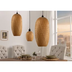 Outlet Invicta Pendelleuchte Organic Living 5 Bambus