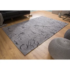 Outlet Invicta Teppich aus Baumwolle Fragments 240x160cm grau