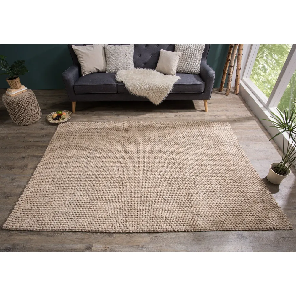 Clearance Invicta Teppich Wolle 240x160cm beige
