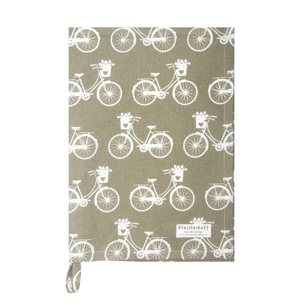 Hot Krasilnikoff Geschirrhandtuch Bikes
