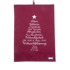 Hot Krasilnikoff Geschirrhandtuch Christmas Words