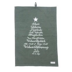 Hot Krasilnikoff Geschirrhandtuch Christmas Words