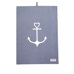 Outlet Krasilnikoff Geschirrhandtuch Anchor mit Anker Motiv