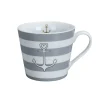 Outlet Krasilnikoff Happy Cup Anker mit Streifen