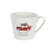 Discount Krasilnikoff Happy Cup Becher mit Henkel, Driving Home for Christmas