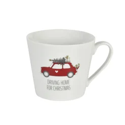 Discount Krasilnikoff Happy Cup Becher mit Henkel, Driving Home for Christmas