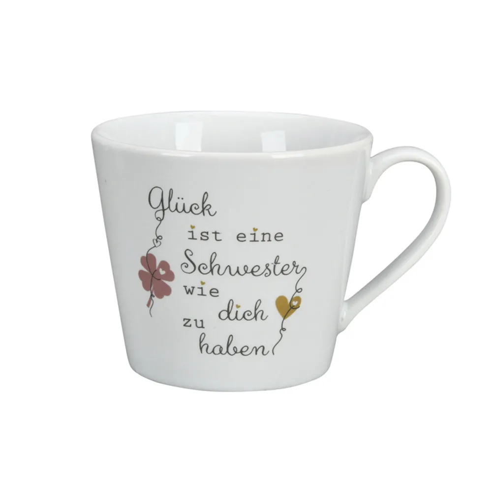 Best Krasilnikoff Happy Cup, Glück ist eine Schwester wie dich zu haben