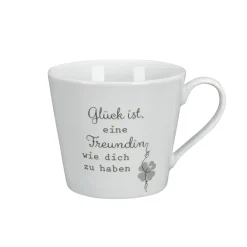 New Krasilnikoff Happy Cup, Glück ist eine Freundin wir dich zu haben