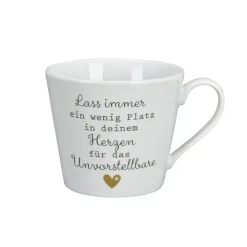 Discount Krasilnikoff Happy Cup, Lass immer ein wenig Platz in deinem Herzen