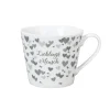 Outlet Krasilnikoff Happy Cup Lieblings Mensch, grau