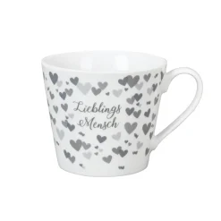 Outlet Krasilnikoff Happy Cup Lieblings Mensch, grau