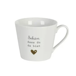 Online Krasilnikoff Happy Cup Tasse mit Henkel, Schön dass du da bist