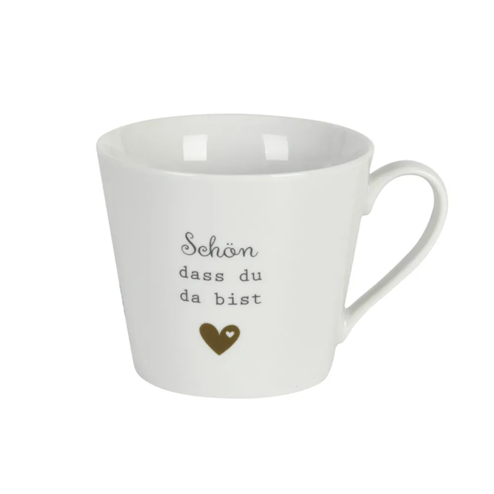 Online Krasilnikoff Happy Cup Tasse mit Henkel, Schön dass du da bist