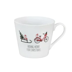 New Krasilnikoff Happy Cup Tasse, Bike mit Schlitten