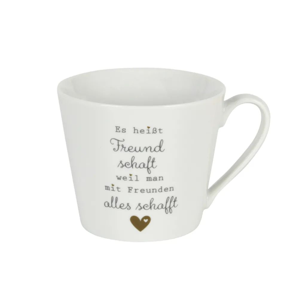 Clearance Krasilnikoff Happy Cup Tasse Freundschaft
