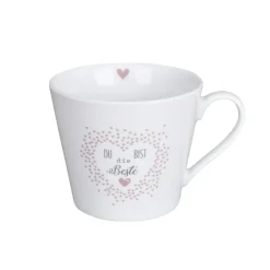 Best Krasilnikoff Happy Cup Tasse mit Henkel Du bist die Beste