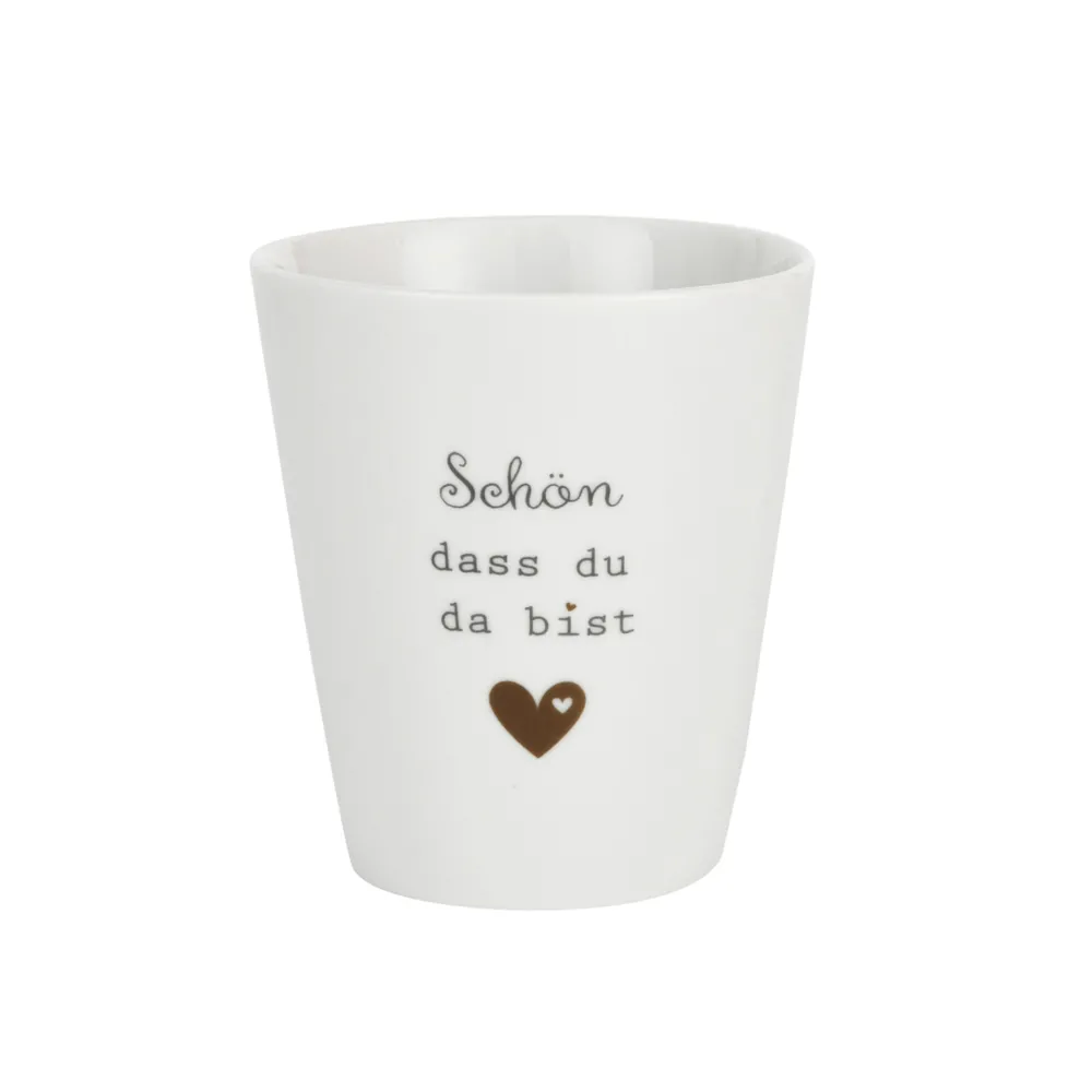 Online Krasilnikoff Happy Mug Becher Schön, dass du da bist