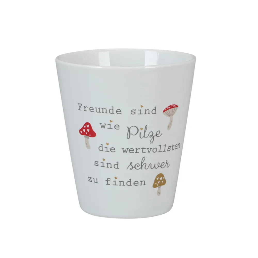 Best Krasilnikoff Happy Mug Becher, Freunde sind wie Pilze
