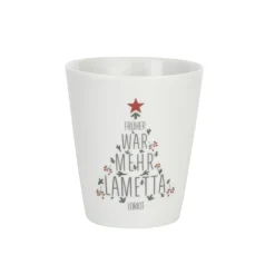 Sale Krasilnikoff Happy Mug Becher Früher war mehr Lametta