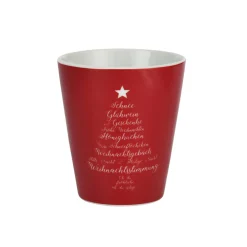 New Krasilnikoff Happy Mug Becher Christmas Words
