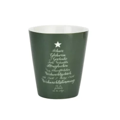 New Krasilnikoff Happy Mug Becher Christmas Words