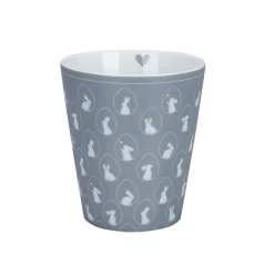 Hot Krasilnikoff Happy Mug Bunnies grau