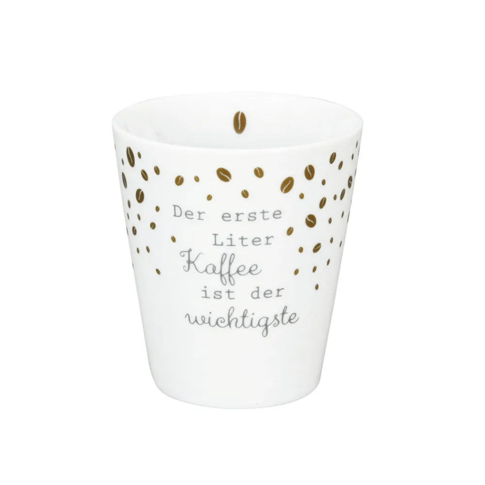 Hot Krasilnikoff Happy Mug, Der erste Liter Kaffee