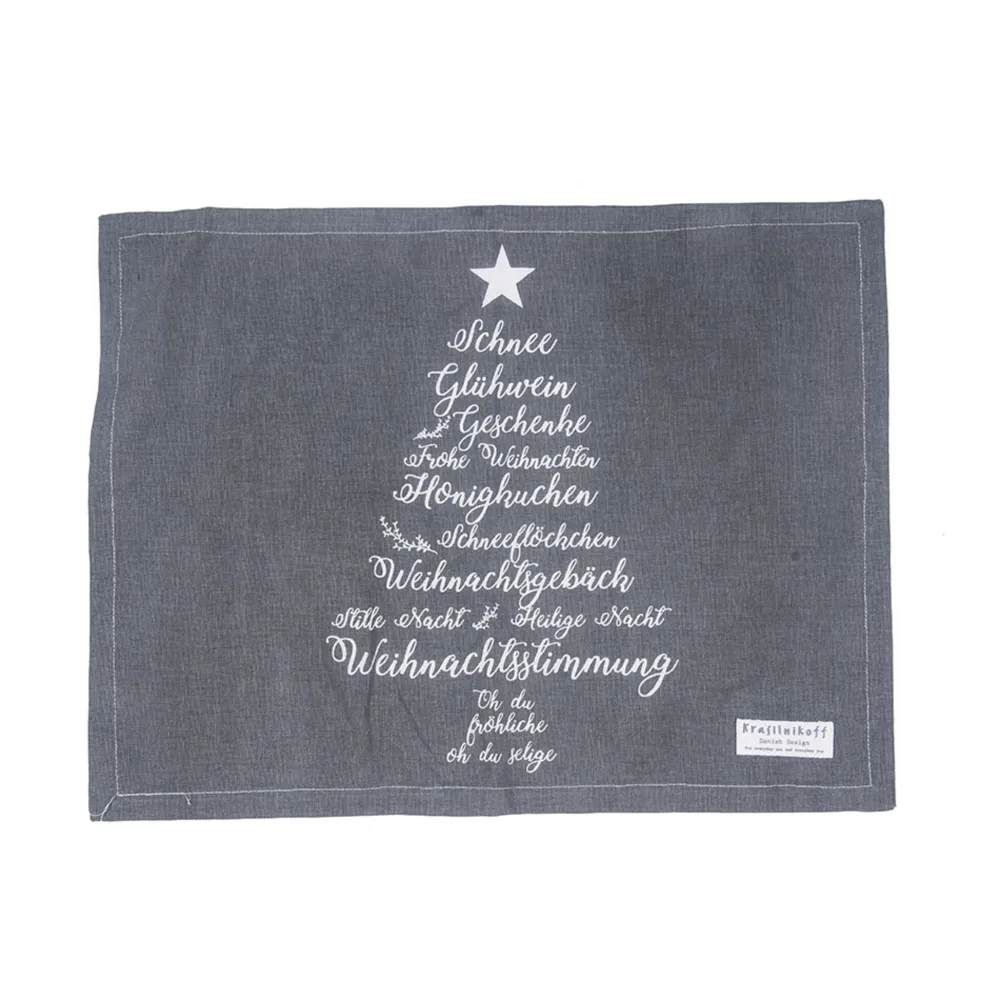 Online Krasilnikoff Platzmatte, Tischset Christmas Words