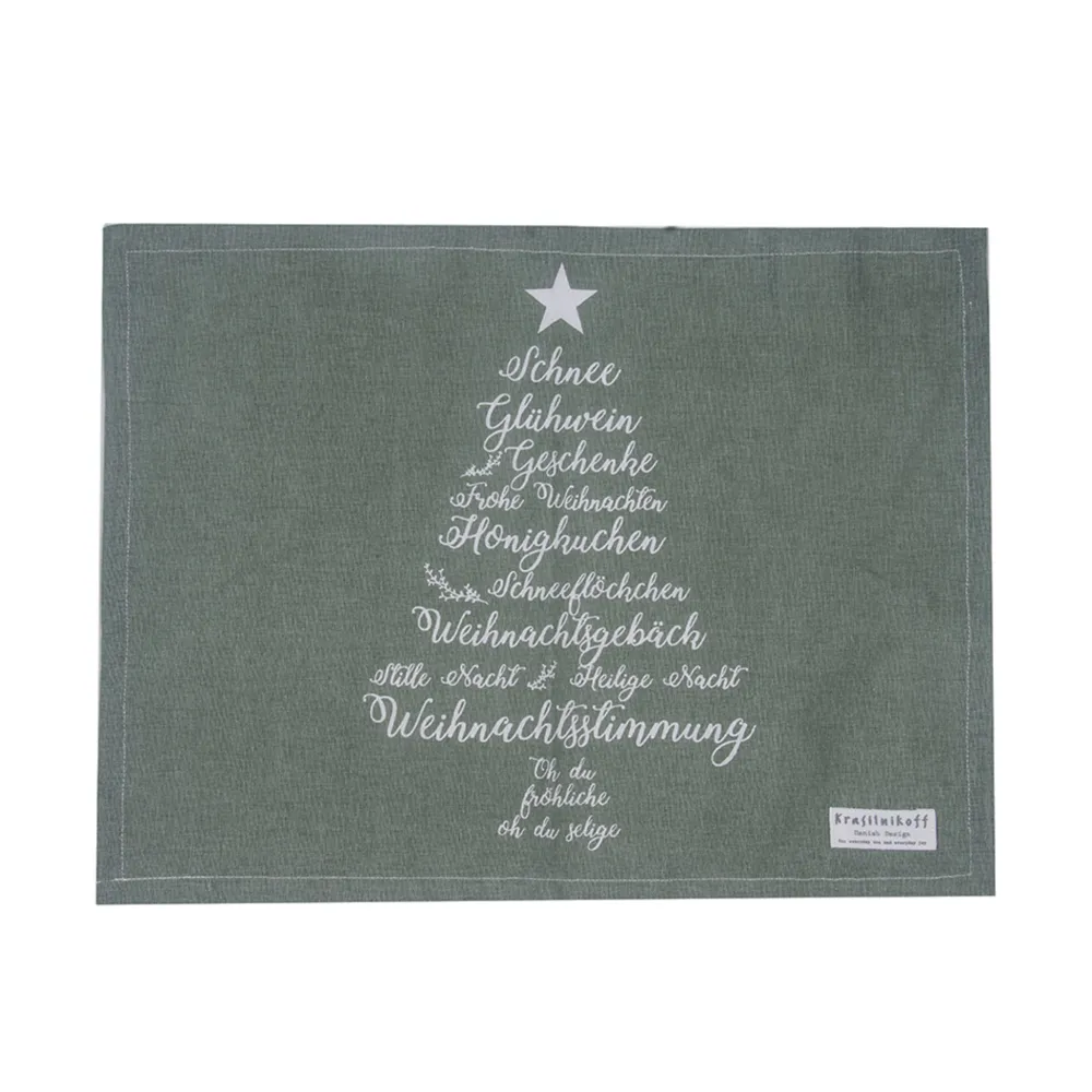 Online Krasilnikoff Platzmatte, Tischset Christmas Words