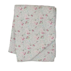 Sale Krasilnikoff Quilt mit Paisley Muster, Pink-Grey