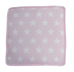 New Krasilnikoff Sitzkissen Bezug Pink with Stars