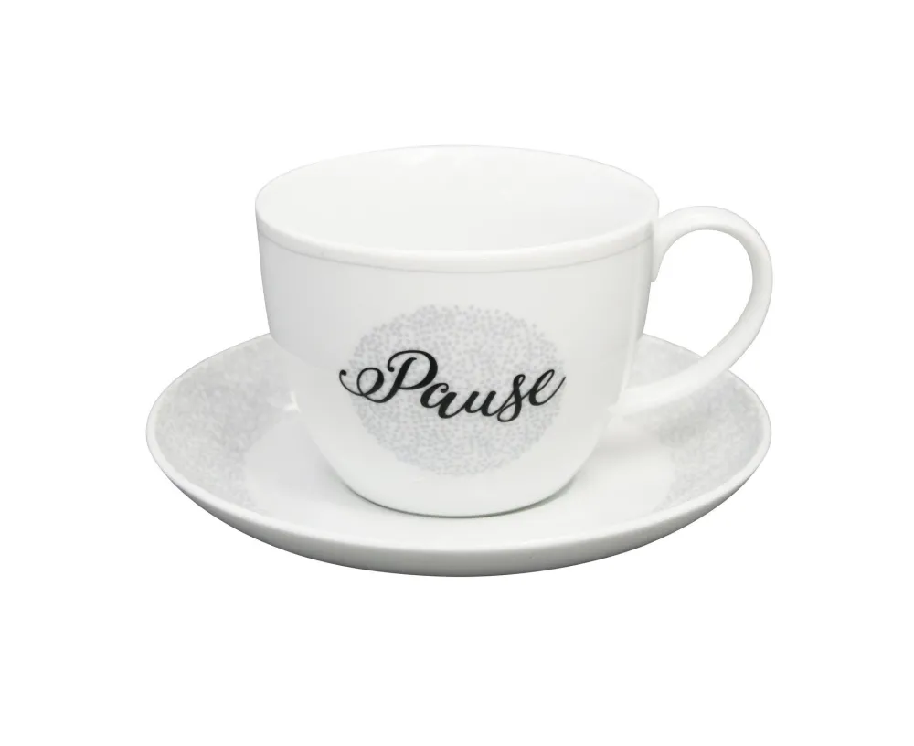 Outlet Krasilnikoff Tasse mit Untertasse Stardust Pause