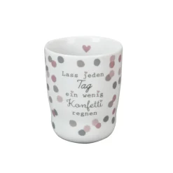 Hot Krasilnikoff Wave Mug, Lass jeden Tag ein wenig Konfetti regnen
