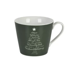 Sale Krasilnikoff Weihnachtliche Happy Cup Tasse Christmas Words