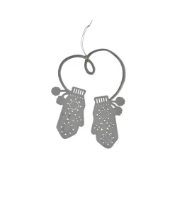 Sale Krasilnikoff Weihnachtsanhänger Handschuhe Large aus Zink