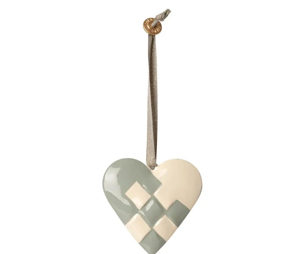 Discount Maileg Metall Herz Ornament geflochten