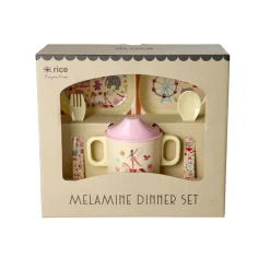 Clearance RICE Baby-Geschirrset Fun Fair Geschenkbox