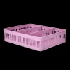 Outlet RICE Besteck Korb aus Metall, pink