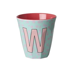New RICE Buchstaben-Becher mit Blumen Medium