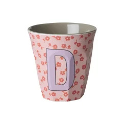 New RICE Buchstaben-Becher mit Blumen Medium