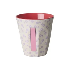 New RICE Buchstaben-Becher mit Blumen Medium