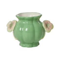 Sale RICE Handbemalte Keramik Vase mit Blumenhenkel