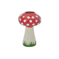 Outlet RICE Handbemalte Pilz Keramik Vase