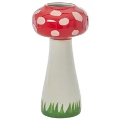 Outlet RICE Handbemalte Pilz Keramik Vase