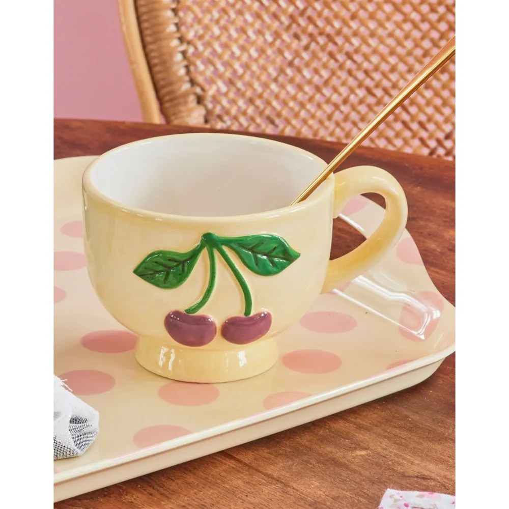 Best RICE Keramik Becher mit Kirschen