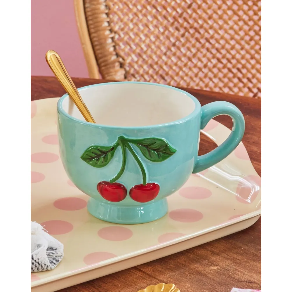 Best RICE Keramik Becher mit Kirschen