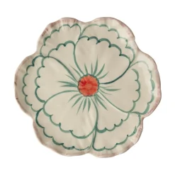 Sale RICE Keramik Beilagenteller Blume